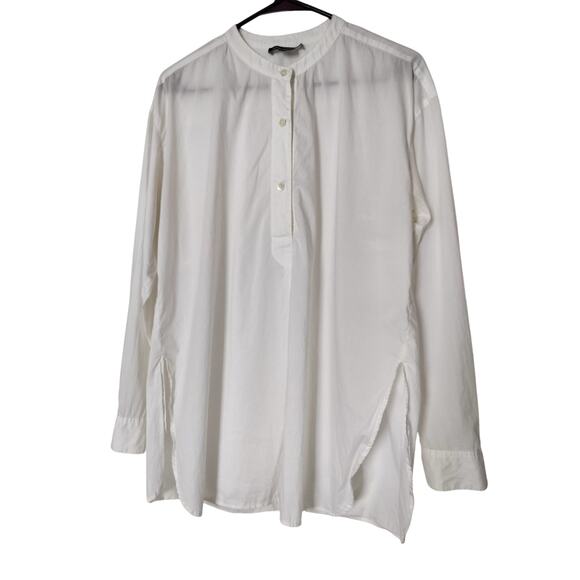 Vince Tops - Vince womens white classic cotton blouse top long sleeve size 10